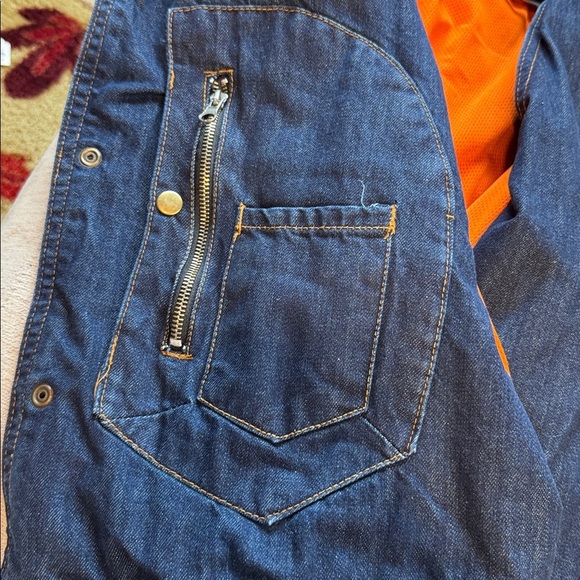 Vance biker wear vintage denim vest - Picture 9 of 10